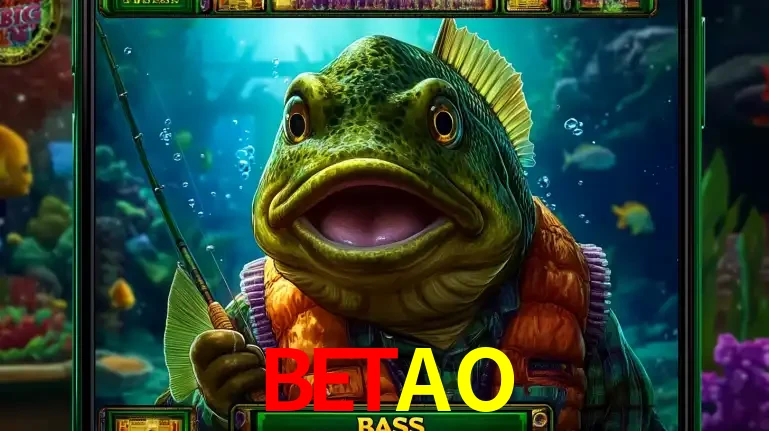 Personagem de peixe pescador do popular jogo de slot com tema de pescaria, uma das emocionantes opções de caça-níqueis para jogar e ganhar no cassino BETAO.